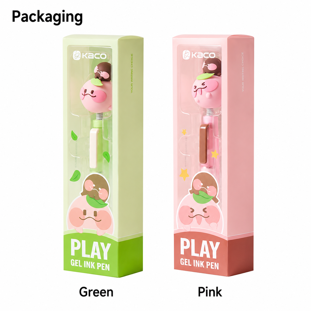 KACO PLAY Cute Character Retractable Gel Pen 0.5 mm