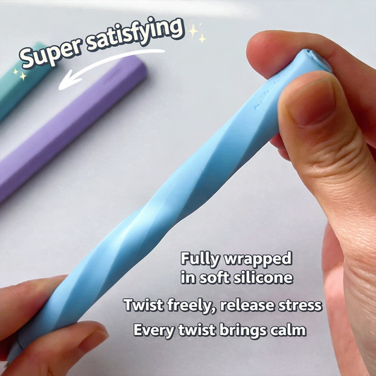 KACO TWIST gel pen with soft silicone body, 0.5mm black