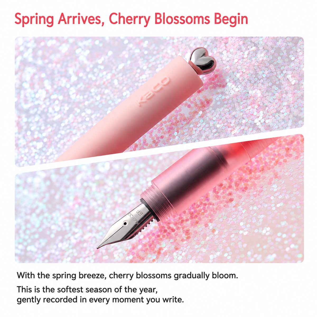 KACO First Sakura Pink Fountain Pen – EF 0.38 mm