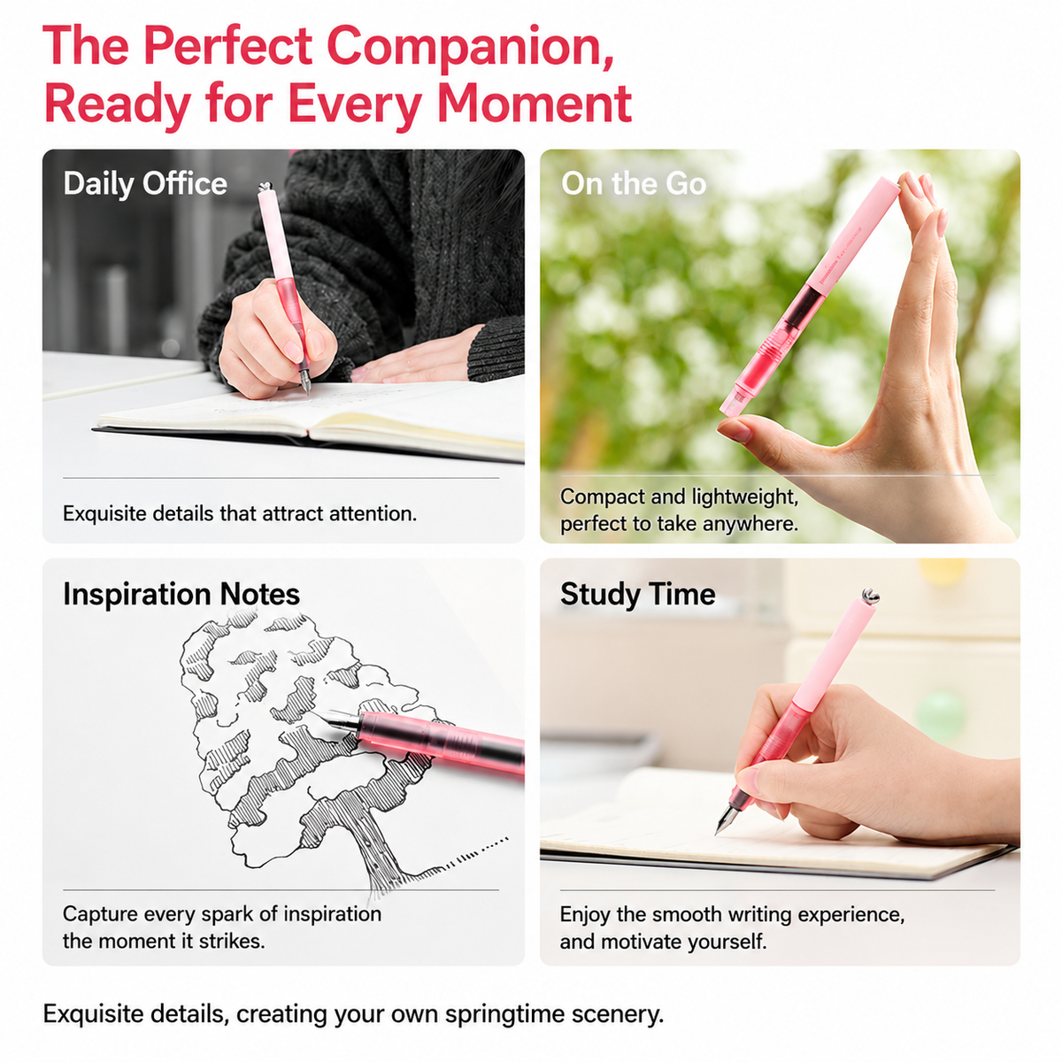 KACO First Sakura Pink Fountain Pen – EF 0.38 mm