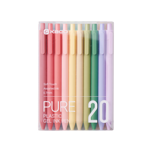 KACO Multi-color Ink Fine Point Gel Pens 20 Assorted Color Ink 0.7mm