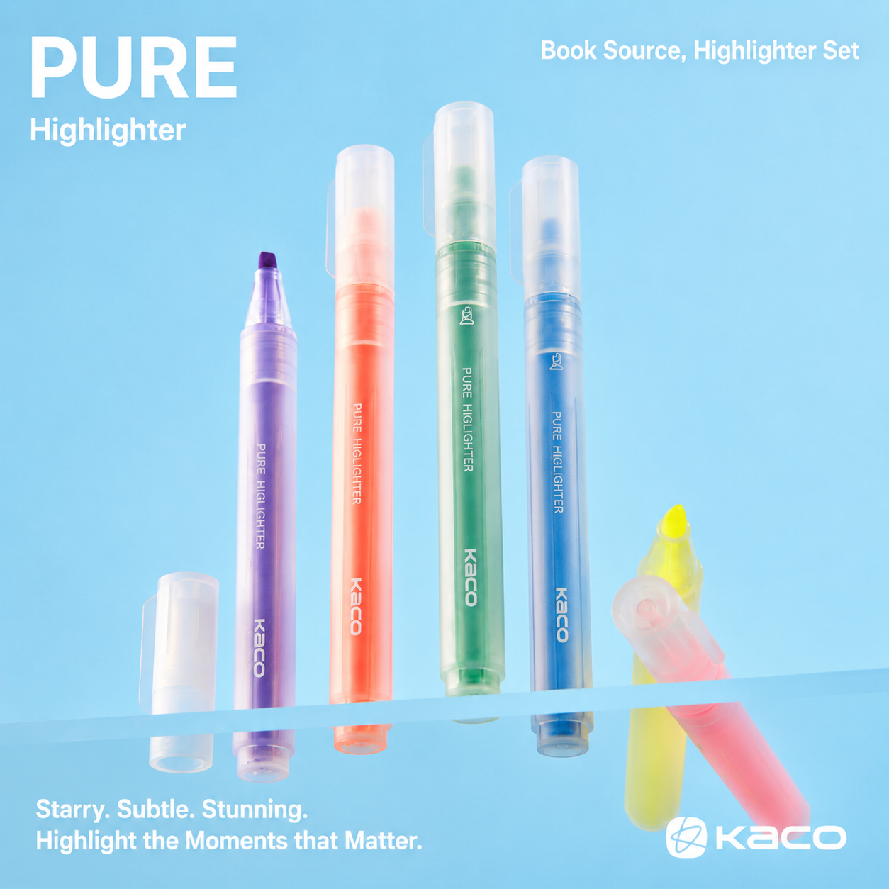 KACO PURE Soft Highlighter Set (3 Box Set)