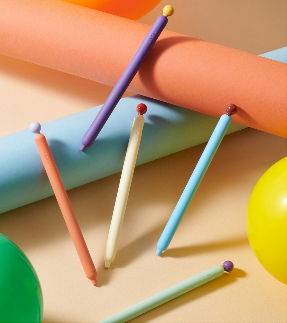 Gel Pens 5 Pieces 0.5 mm Vintage Stationery