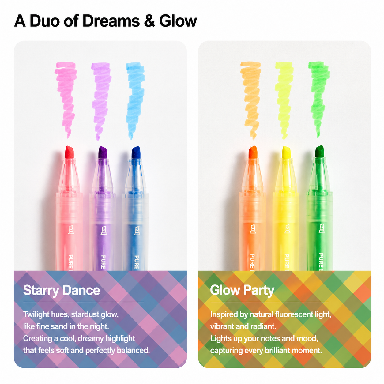 KACO PURE Soft Highlighter Set (3 Box Set)