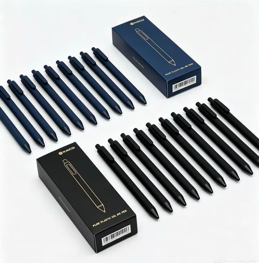 KACO Fine Point Black Ink 10 Count 0.5 mm (Black & Dark Blue)