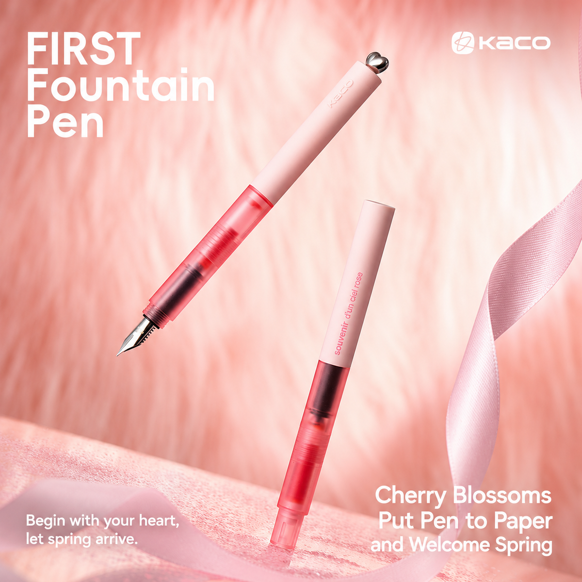 KACO First Sakura Pink Fountain Pen – EF 0.38 mm