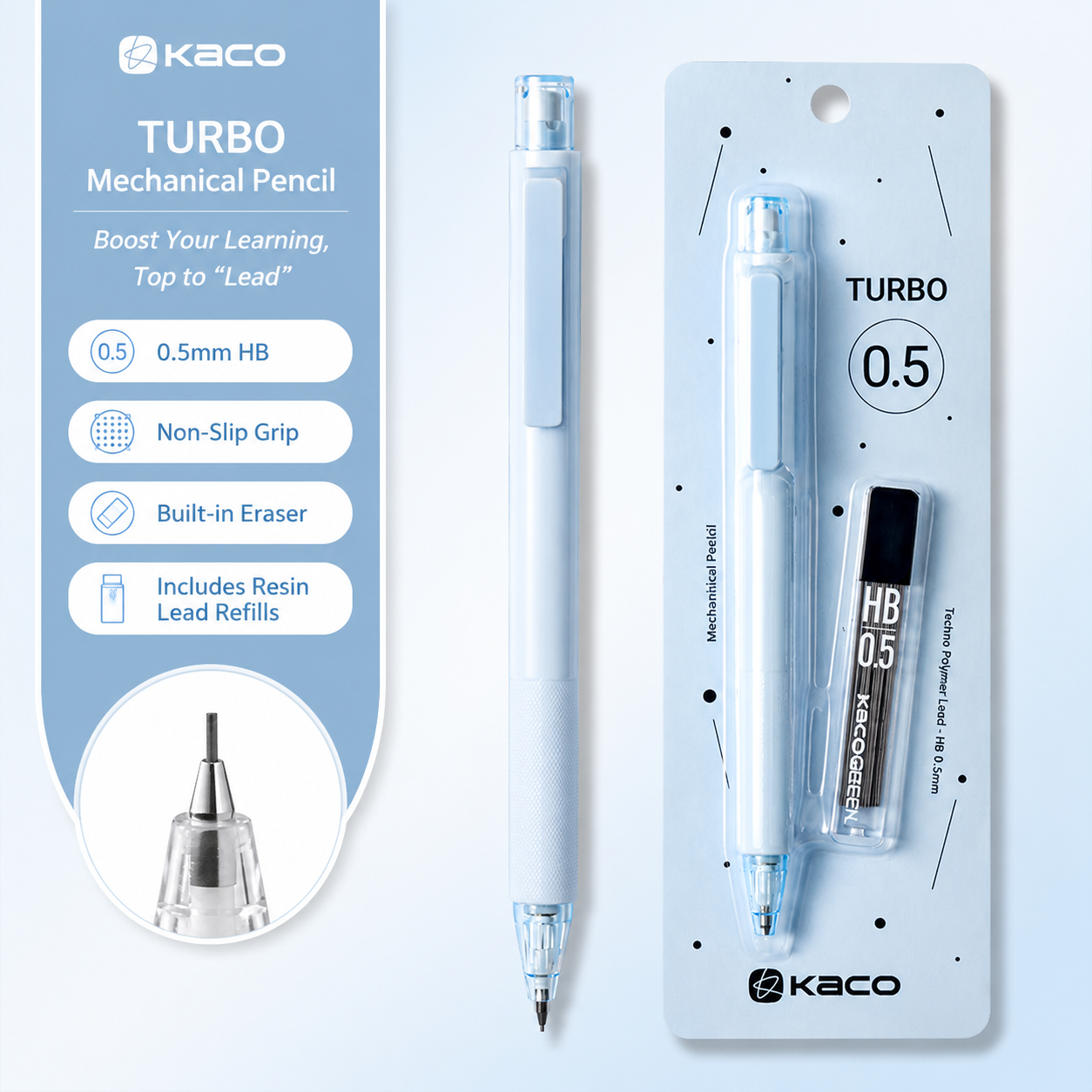 KACO TURBO Retractable Mechanical Pencil 0.5 mm
