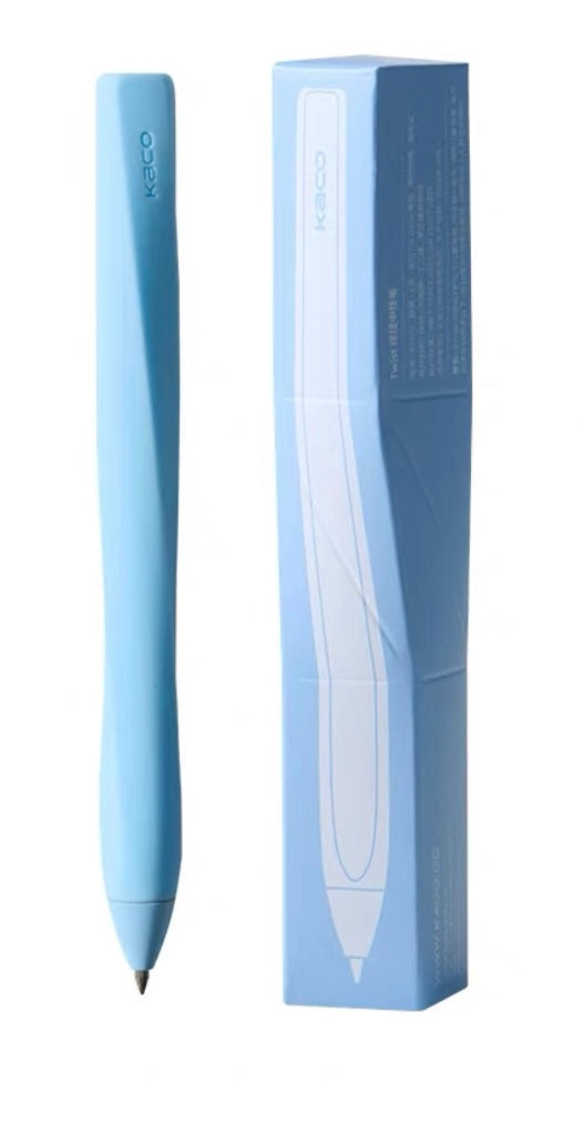 KACO TWIST Gel Pen 0.5mm, Soft Silicone Body, Smooth Quick-Dry Black Ink