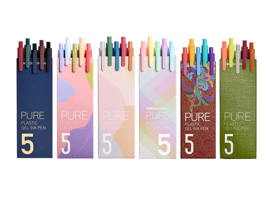 KACO Coloured Gel Pens 30 Pieces Color Ink 0.5 mm Fine Point