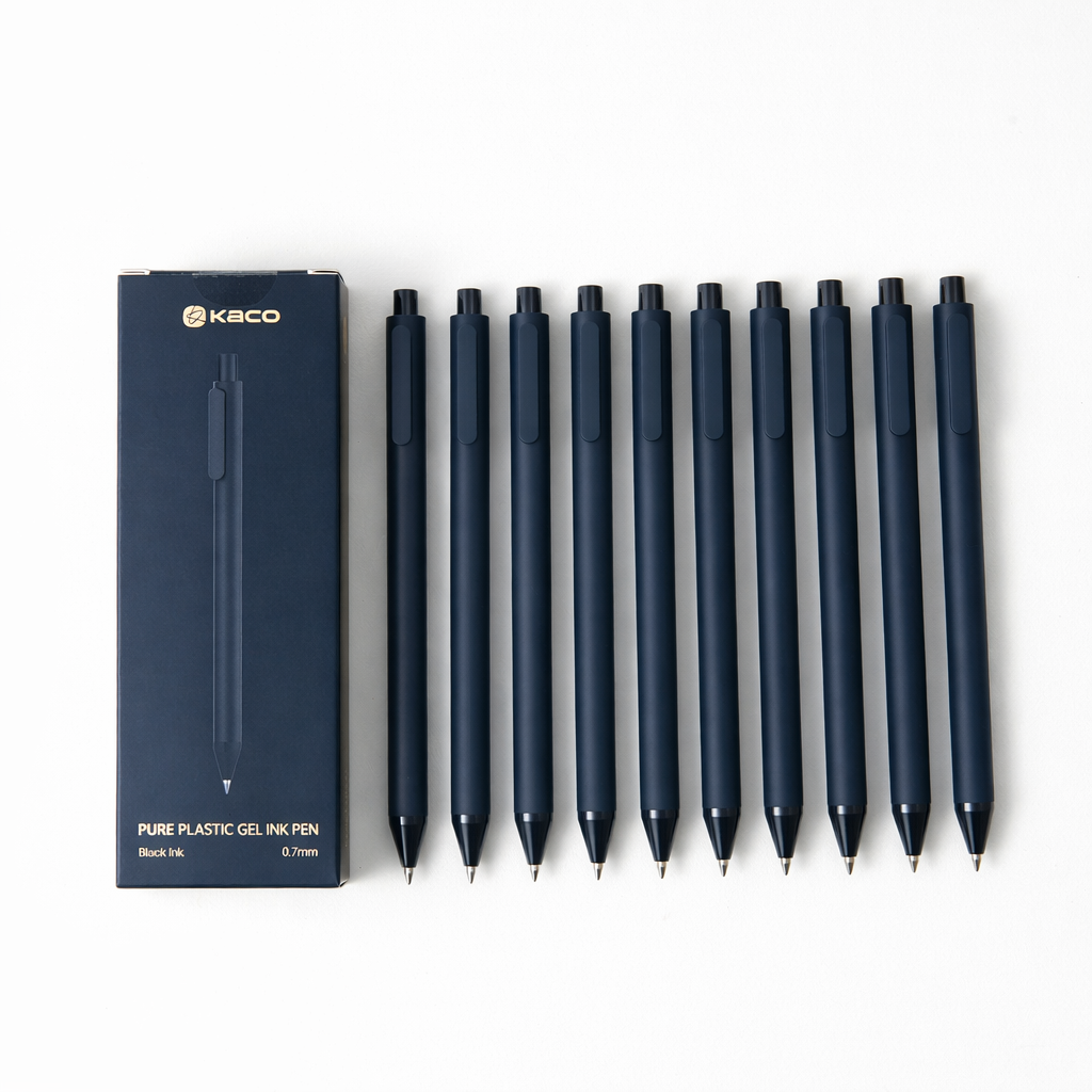 Gel Pens 0.5mm Fine Point Black Ink 10 Count