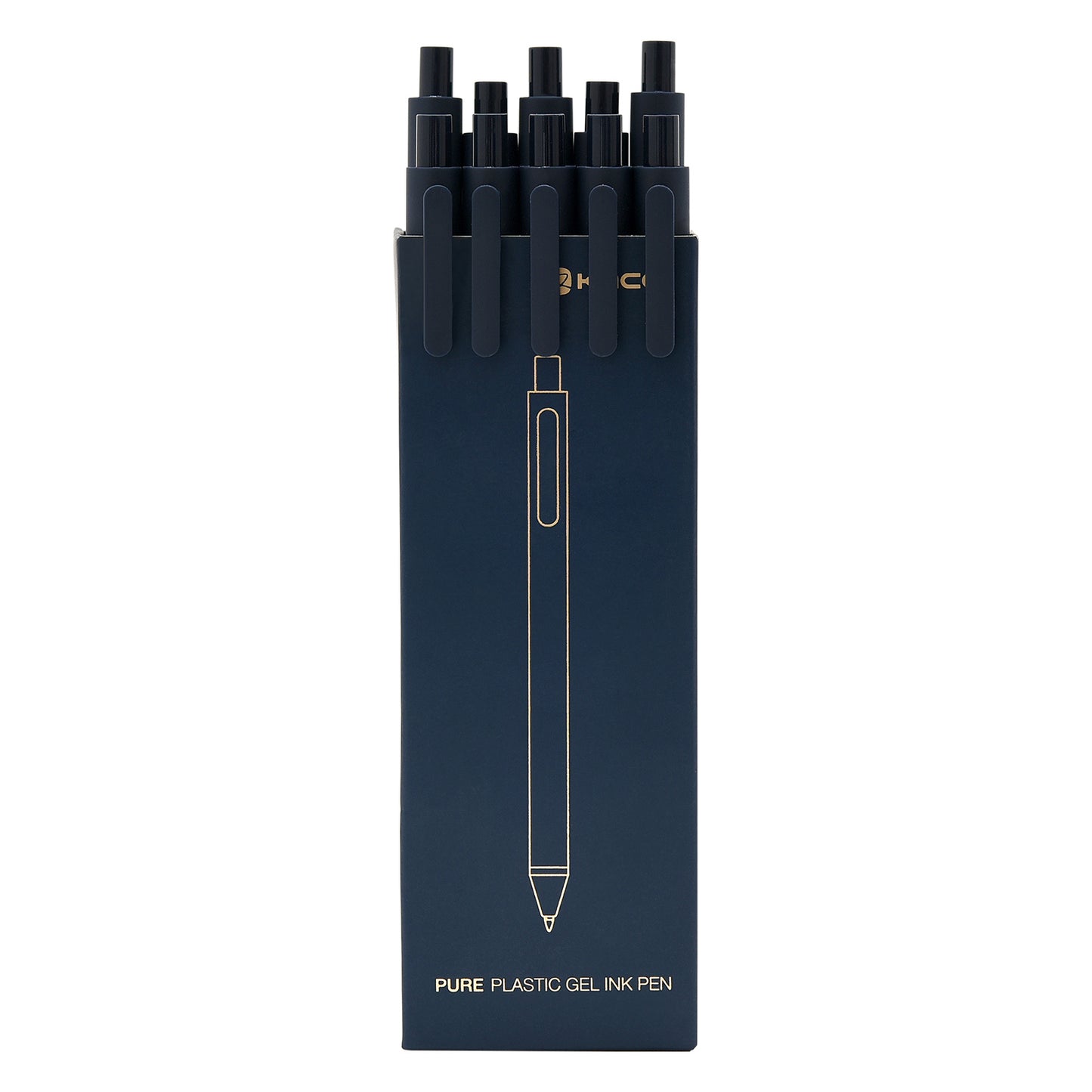 KACO Fine Point Black Ink 10 Count 0.5 mm (Black & Dark Blue)