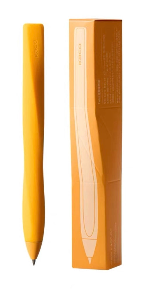 KACO TWIST Gel Pen 0.5mm, Soft Silicone Body, Smooth Quick-Dry Black Ink