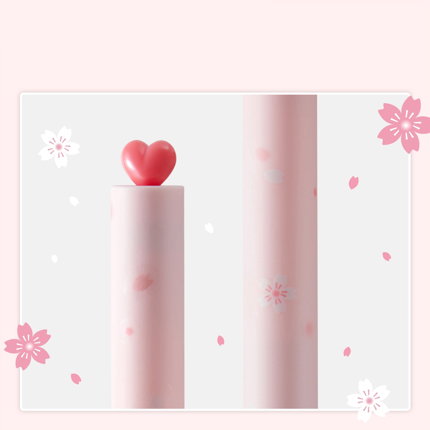Cute Heart Gel Pen (pink)
