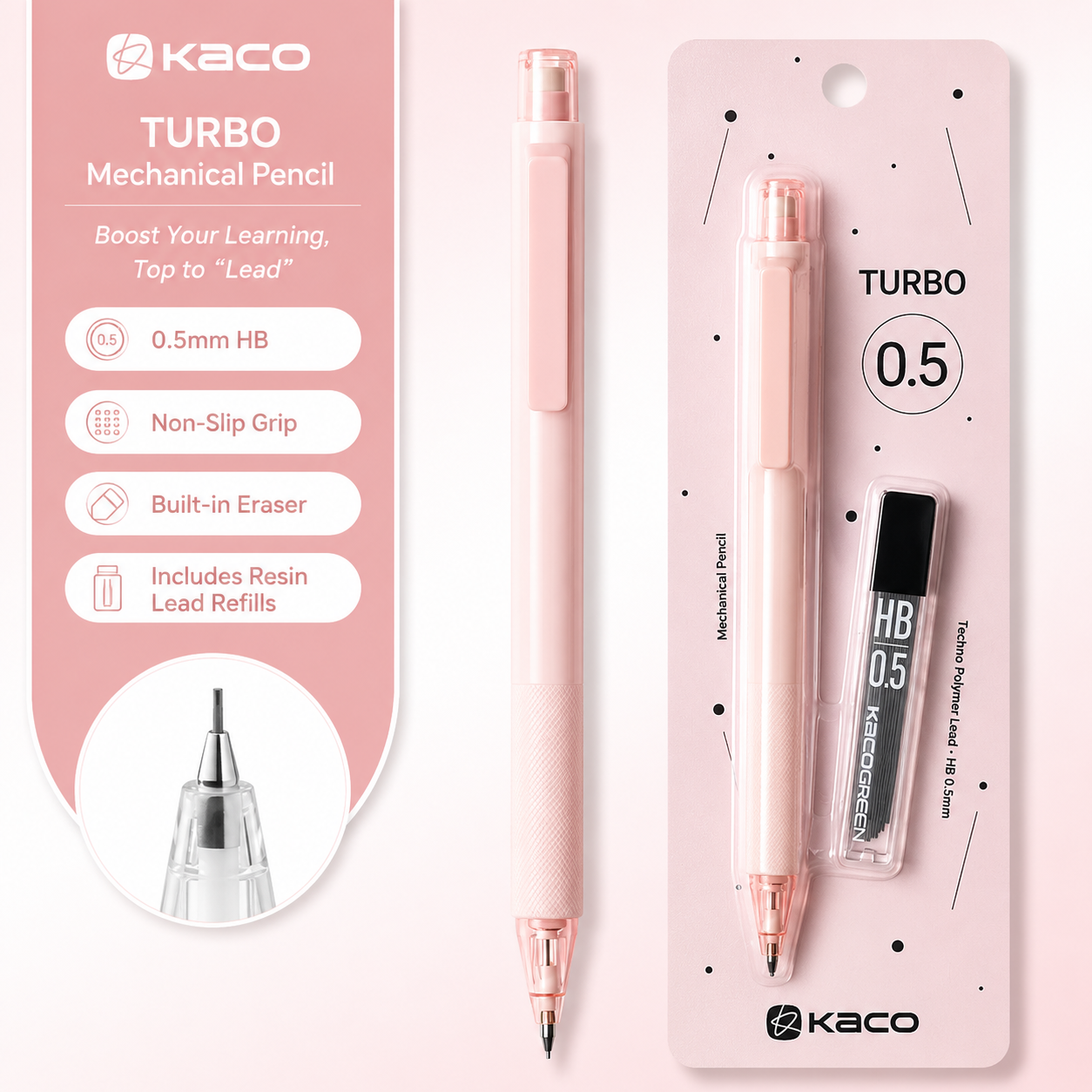 KACO TURBO Retractable Mechanical Pencil 0.5 mm