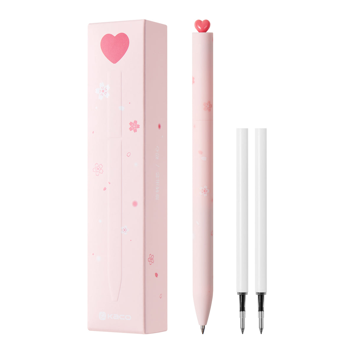 Stylo gel cœur KACO FIRST avec recharges