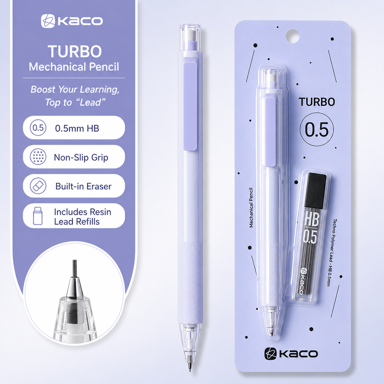 KACO TURBO Retractable Mechanical Pencil 0.5 mm