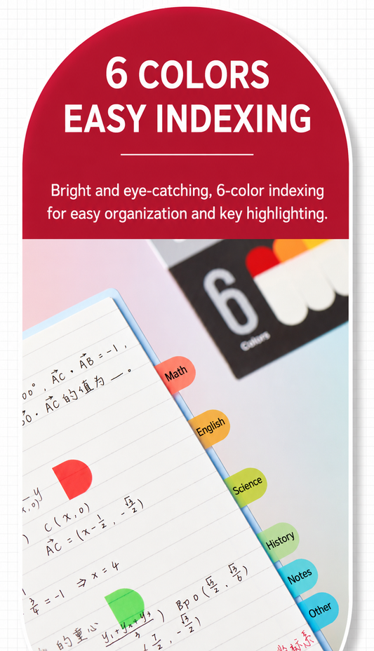 KACO Index Sticky Notes – 6 Colors