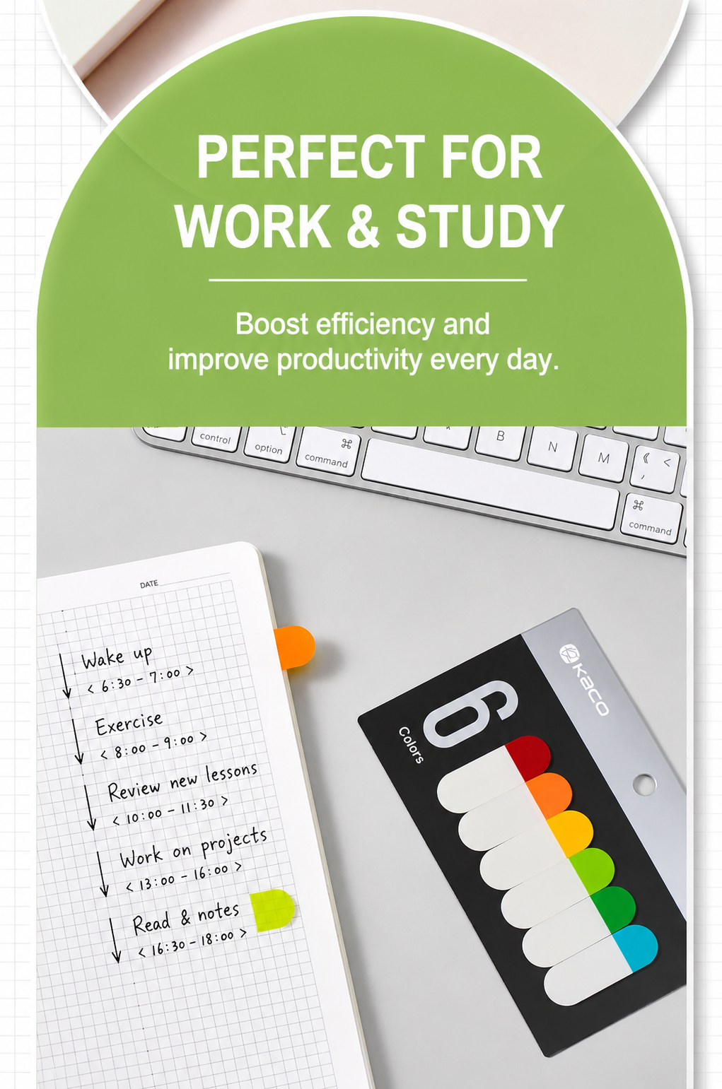 KACO Index Sticky Notes – 6 Colors
