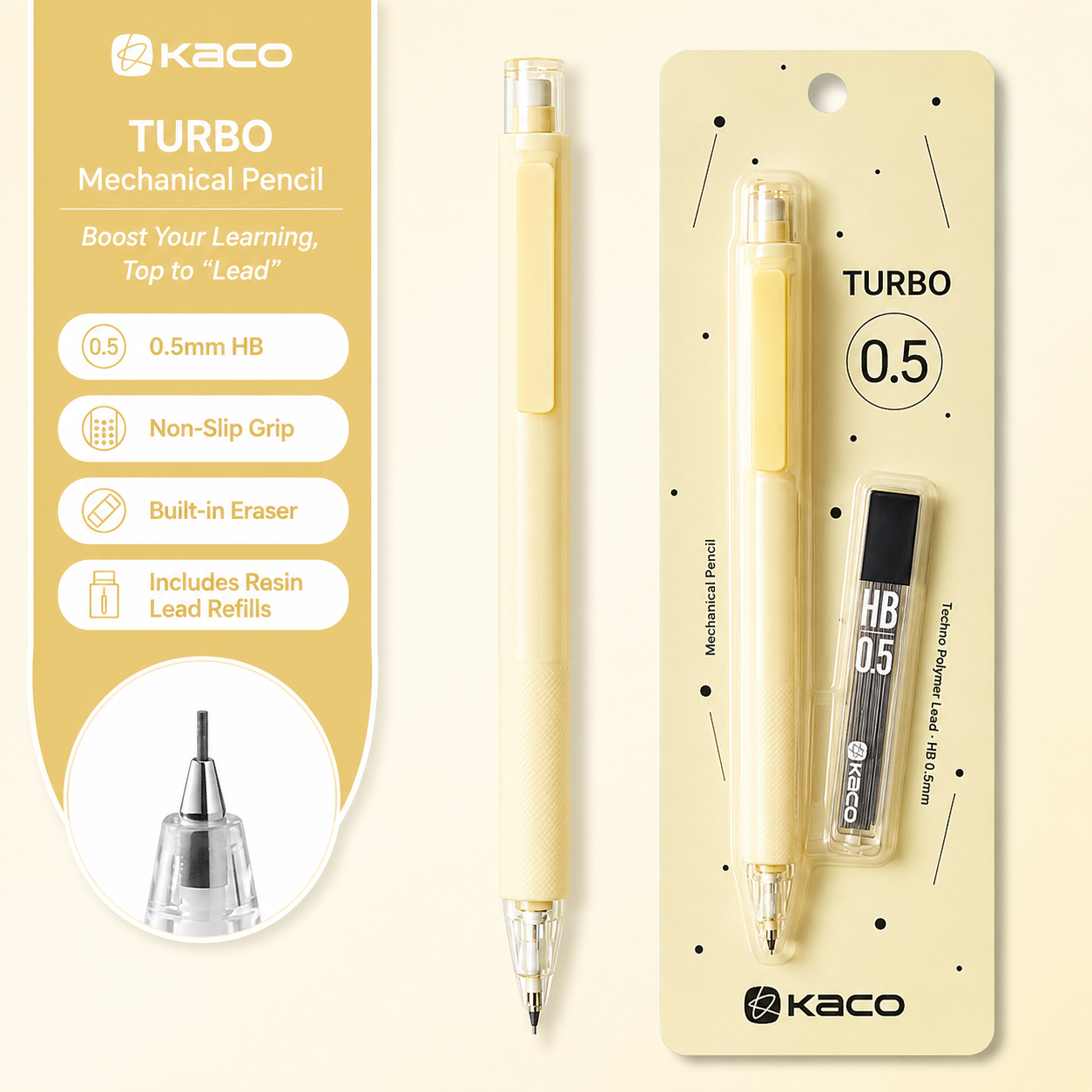 KACO TURBO Retractable Mechanical Pencil 0.5 mm